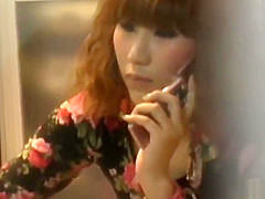 Redheaded asian fingers