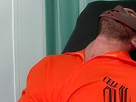Restrained Chance LeChance cosplay during tickling session