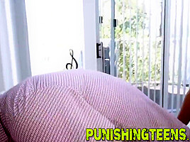 Restrained teen 18+ Throating