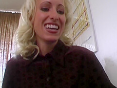 Round Ass German Blonde Gets Her Pussy Dildoed Deep
