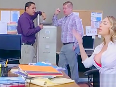 Round Big Tits Girl (Kagney Linn Karter) Get Banged In Office clip-30