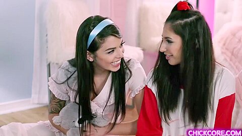Rowdy teen 18+ Got Wild Slumber - Lesbian Orgy