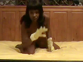 Rubber gloves handjobs