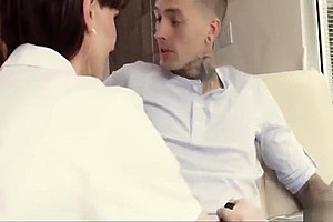 Ruckus loves TS Natalie mouth sucks his cock