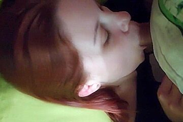 Russian Redhead Girl Mouthfucked All The Way To Her Throat