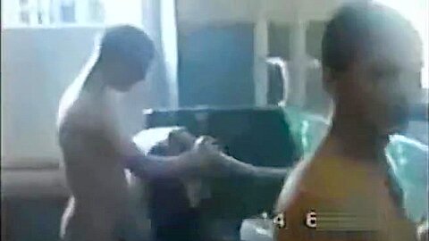 Russian army morning shower