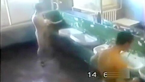 Russian army morning shower