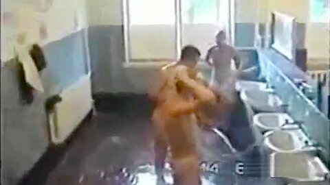 Russian army morning shower