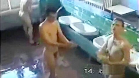 Russian army morning shower