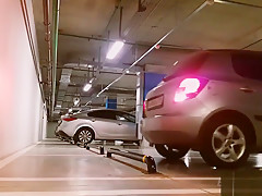 Russian public sex on parking lot