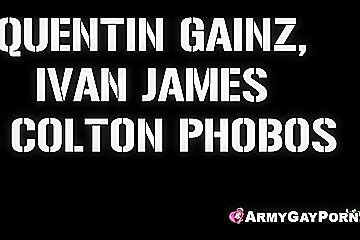 Ryan Jordan, Ivan James And Scott Ambrose - Military Anal Sex Compilation