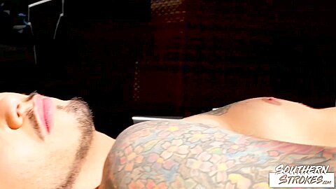 SOUTHERNSTROKES Tattooed Jock Seth Knight Masturbates Solo