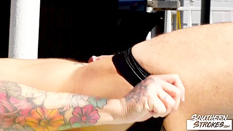 SOUTHERNSTROKES Tattooed Jock Seth Knight Masturbates Solo