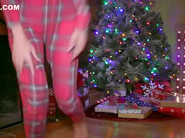 Santa spanked Apatow latina and screwed in her hairy pussy   