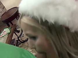 Santa's little helper sucks big dick