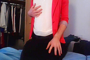 Secretary Crossdresser Horny When Back Home