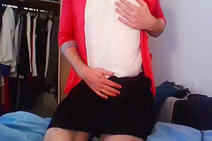 Secretary Crossdresser Horny When Back Home