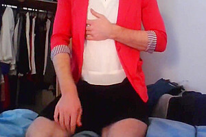 Secretary Crossdresser Horny When Back Home