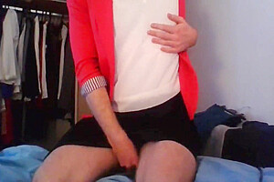 Secretary Crossdresser Horny When Back Home