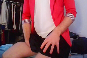 Secretary Crossdresser Horny When Back Home
