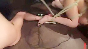 Seductive Charlee Chase performing in BDSM action