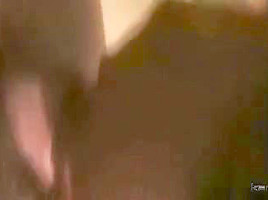 Sexy Arab babe sucks cock and gets facial in bathroom
