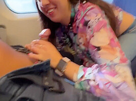 Sexy Babe 18 Y o  Seduced A Guy On The Train And Gave Him A Blowjob In Public 9 Min