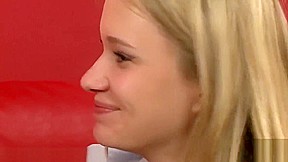 Sexy Blonde Girl Strips for Silvia Saint