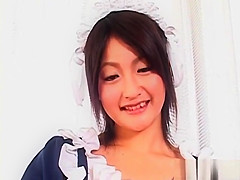 Sexy Japanese Maid Knows How To Work A Pole