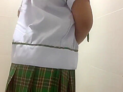Sexy Pinay College student 18+ Masturbates Inside Her