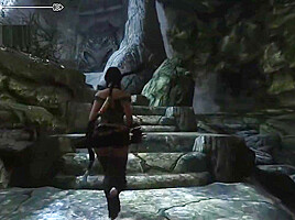 Sexy Skyrim-Dovakhin finds the secret of Bleak Falls Barrow
