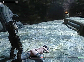 Sexy Skyrim-Dovakhin finds the secret of Bleak Falls Barrow