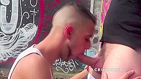 Sexy Twink Fucked By Step daddy In Exhib Outdoor Place - ExhibBoys