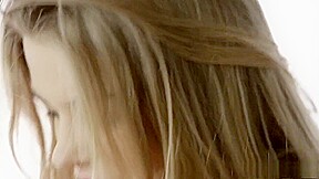 Sexy blonde girlfriend with lovely tits fucks a hard cock with passion