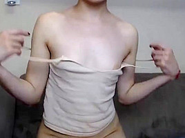 Sexy college girl play with her asshole