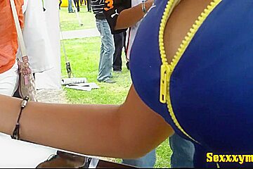 Sexy girls on the race track in this racing video
