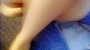Sexy wife has multiple orgasms on huge dildo