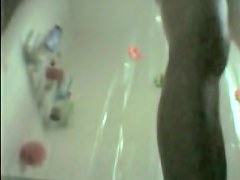 Shower catches body details of nude amateur