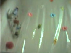 Shower catches body details of nude amateur