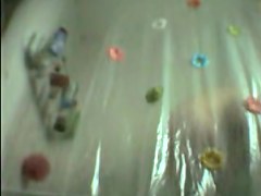 Shower catches body details of nude amateur