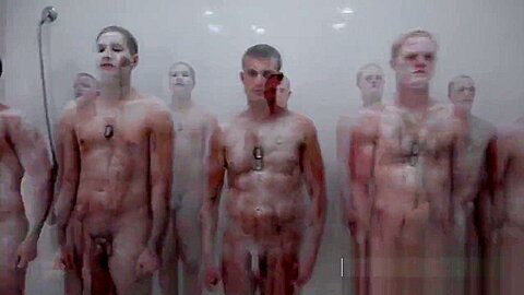 Showers steam up when sergeant takes and fucks gay soldiers