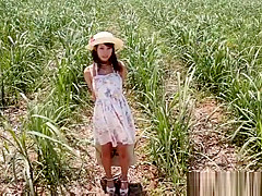 Shunka Ayami Asian babe enjoys giving outdoor tit fuck