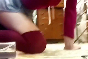Sissy Faggot Cd Riding Her Dildo Like She Owed It Money