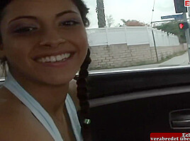 Skinny Brunette teen 18+ With Small Tits Pick Up For A Fuck And A Facial