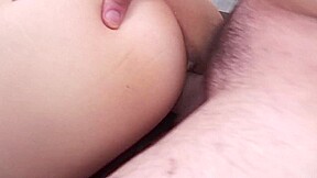 Skinny Girl Gags On A Huge Cock As She Gets Fucked By Another From Behind