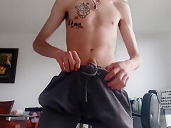 Skinny Stripteasing In The Shower