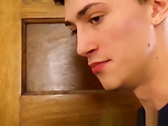 Skinny youngster cums while barebacked by stepdaddy