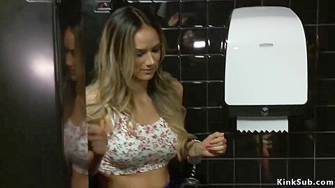 Slave Fisted And Fucked On A Bar In Public Slave Nadia - Nadia Styles And Princess Donna