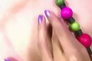 Slim Beauty Wanking Big Cock