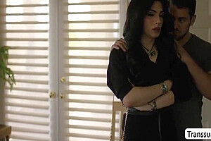 Slim Trans Woman Gets Bareback Fucked By Her Ex Boyfriend With Ariel Demure